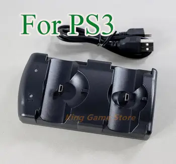 15vnt 2 in 1 USB Dual Įkroviklio Įkrovimo Dokas PS3 Controller Charging Dock Žaidimų konsolės Stovas Stotis ps3