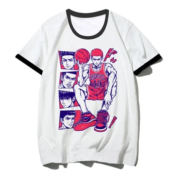 Slam Dunk viršuje moterų Japonijos vasaros marškinėlius moterų y2k drabužiai