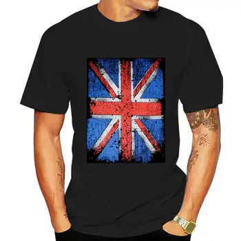 T-Shirt Anglijos Vėliava Sąjungos Jack Dydžių S Iki XXXL TEE Marškinėliai Medvilnės Tinkinti